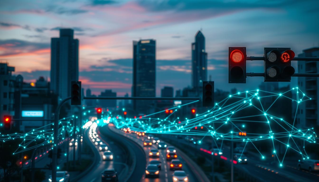 Optimizing traffic light systems in urban areas using quantum computing